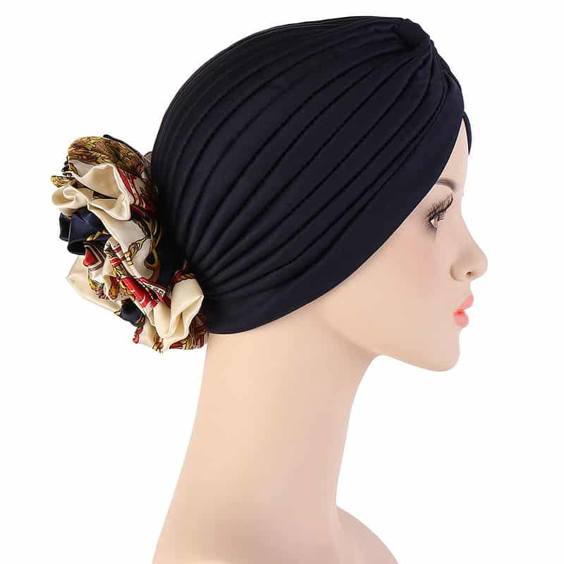 Foulard Mylène Turban Cheveux Femme Rose Mode Chimio – Image 2