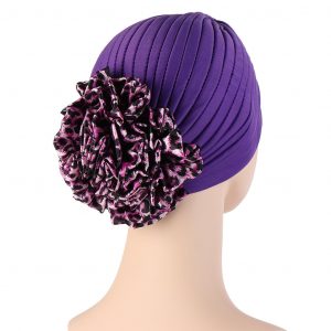 Foulard Edith Cheveux Femme Turban Violet Mode Chimio
