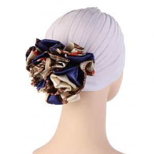 Foulard Ariane Turban Femme Cheveux Blanc Mode Chimio