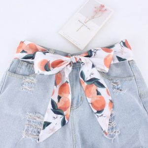 Ceinture Foulard Justine Rose