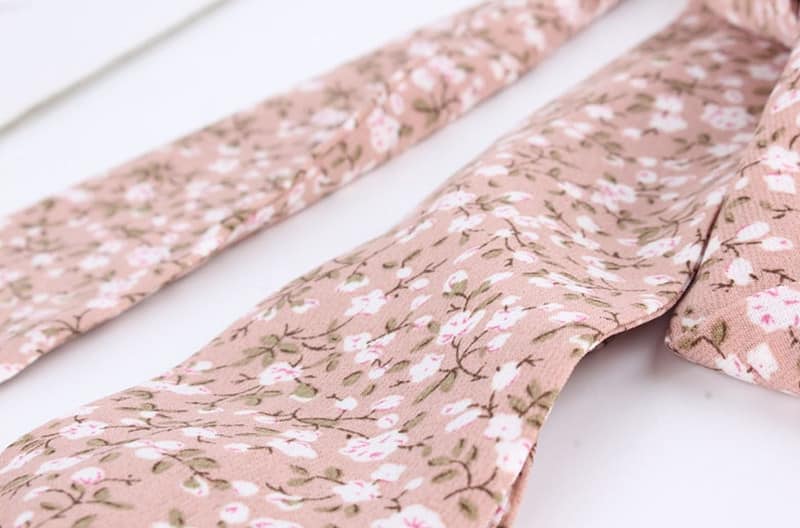 Ceinture Foulard Rose Petites Fleurs – Image 3