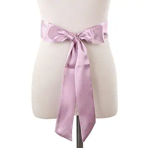 Ceinture Foulard Emeline Femme Robe Pantalon Violet Uni