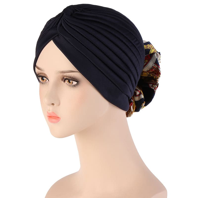 Foulard Mylène Turban Cheveux Femme Rose Mode Chimio – Image 3