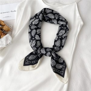 Foulard Pour Cheveux 70 Noir - Nymphe