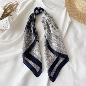 Foulard Pour Cheveux 70 Marine - Harmonie
