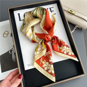 Foulard Garance Cheveux Femme Carré Soie