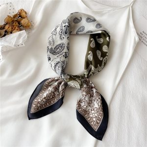Foulard Pour Cheveux 70 Kaki - Harmonie