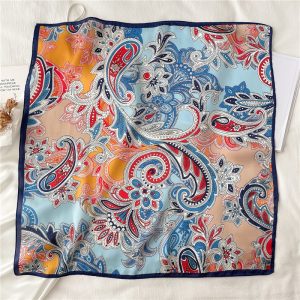 Foulard Pour Cheveux 70 Bleu - Méduse
