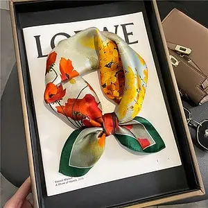 Foulard Maxine Carré Soie Femme Multicolore À Motifs