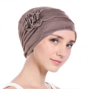 Foulard Natacha Bonnet Femme Moderne Chimio Marron