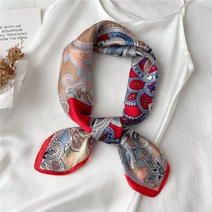 Foulard Pour Cheveux 70 Rouge - Méduse