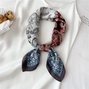 Foulard Pour Cheveux 70 Bordeaux - Harmonie