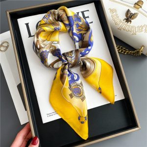 Foulard Manon Cheveux Femme Carré Soie