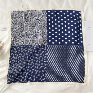 Foulard Pour Cheveux 70 Bleu - Minerve