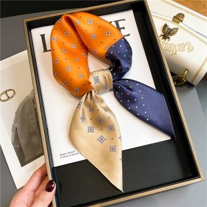 Foulard Fanny Cheveux Femme Carré Soie
