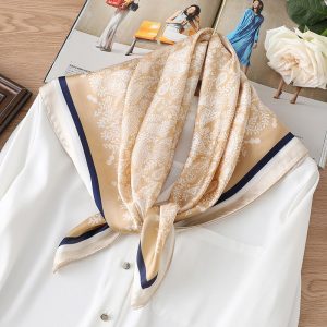 Foulard Pour Cheveux 70 Beige - Pastel
