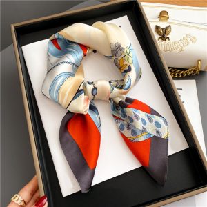 Foulard Mathilde Cheveux Femme Carré Soie