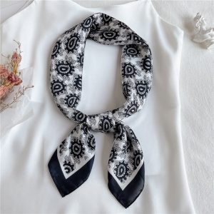 Foulard Pour Cheveux 70 Noir - Calliope