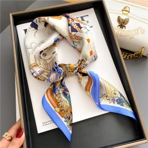 Foulard Camille Cheveux Femme Carré Soie
