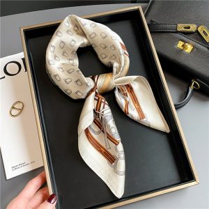 Foulard Amandine Cheveux Femme Carré Soie