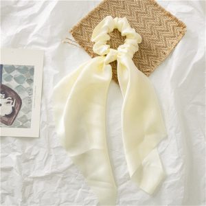 Chouchou Foulard Uni Crème