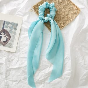Chouchou Foulard Uni Indigo