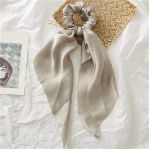 Chouchou Foulard Uni Beige