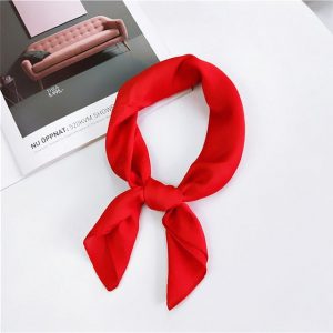 Foulard Pour Cheveux Uni Rouge