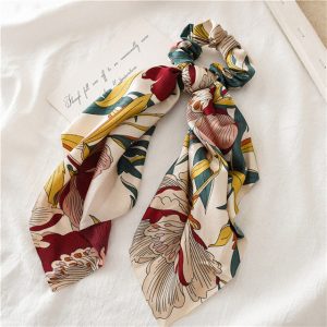 Chouchou Foulard Fleurs Tropicales