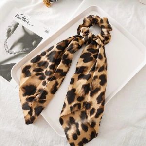 Chouchou Foulard Léopard Clair
