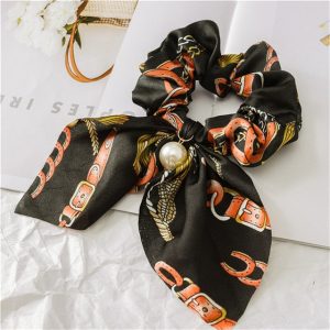 Chouchou Foulard Court Vert Ceintures
