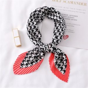 Foulard Pour Cheveux Plissé Rouge - Félixine