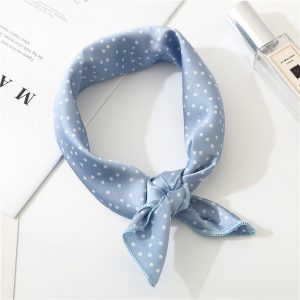 Foulard Pour Cheveux 50 Bleu - Champêtre