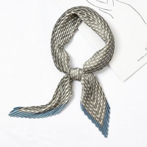 Foulard Plissé Pour Cheveux Motif Fil À Fil