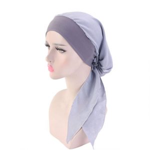 Foulard Margaux Cheveux Femme Mode Chimio Violet Uni