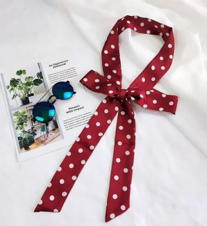 Ceinture Foulard Rouge À Pois