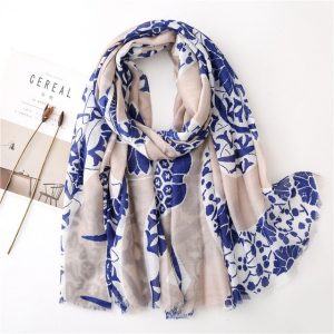 Foulard Pour Femme 180 Bleu - Améthyste