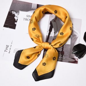 Foulard Pour Cheveux 70 Jaune - Oeillet