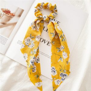 Chouchou Foulard Jaune Printanier