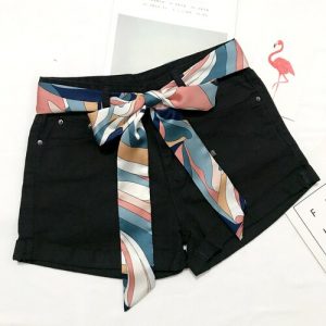 Ceinture Foulard Femme Pantalon Robe À Motifs