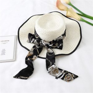 Ceinture Foulard Noire Baroque
