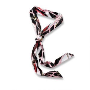 Ceinture Foulard Noire Et Rose Chaines & Harnais