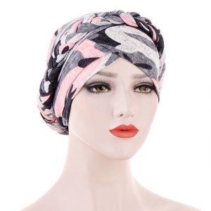 Foulard Turban Chimio Rose - Militaire