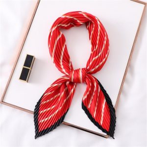 Foulard Pour Cheveux Plissé Orange - Eséline