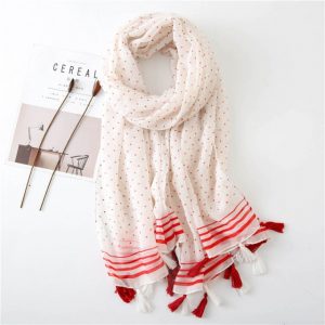 Foulard Pour Femme 180 Rouge - Liljana