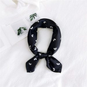 Foulard Pour Cheveux 50 Noir - Papillon