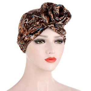 Foulard Turban Chimio Brun - Praxende