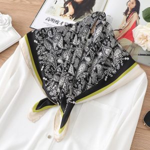 Foulard Pour Cheveux 70 Noir - Pastel
