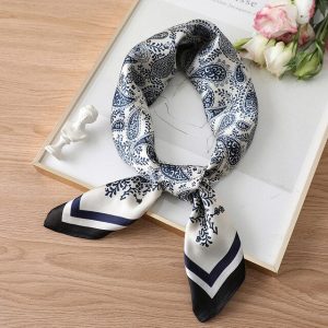 Foulard Christine Cheveux Marine Pastel