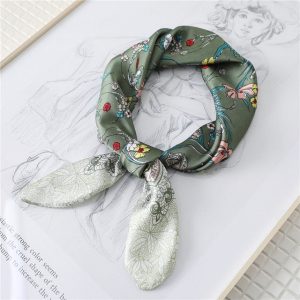 Foulard Pour Cheveux 70 Vert - Romance